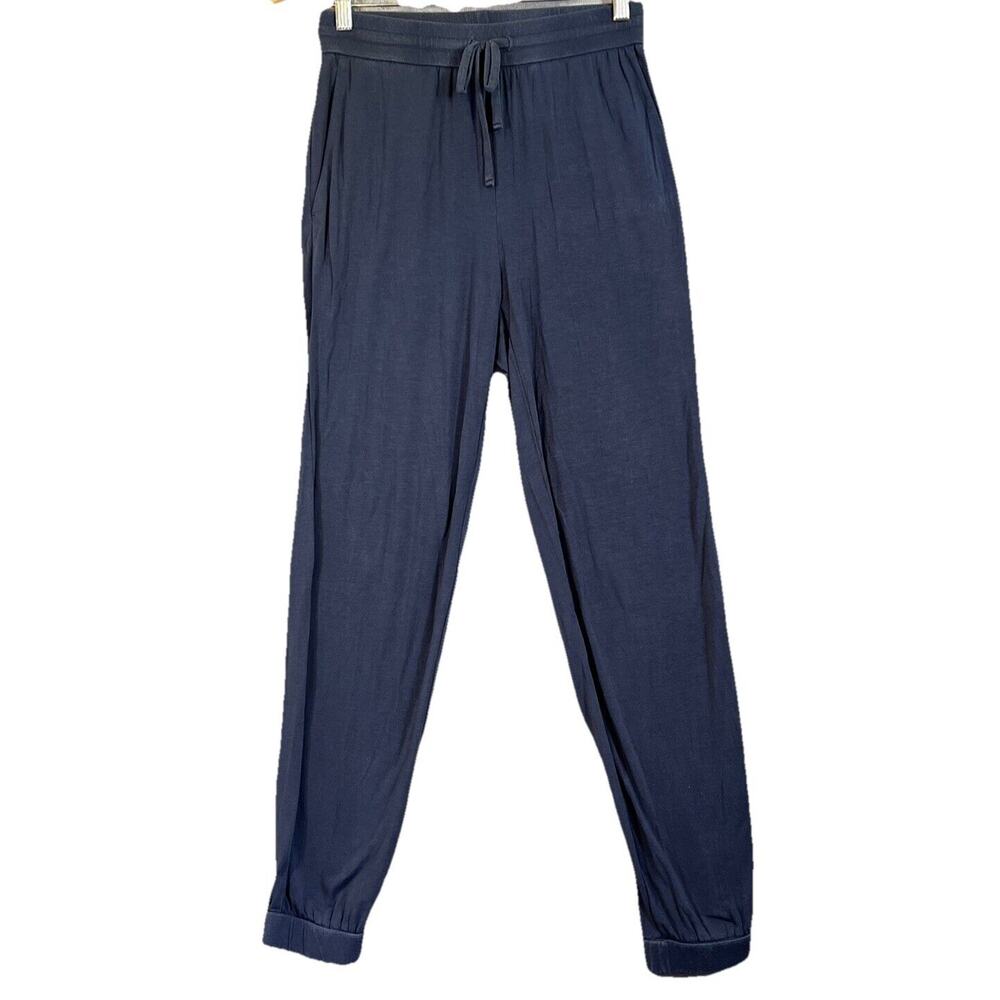 Eileen Fisher Jogger Pants Womens XXS Blue Tencel Lyocell Lounge PJ's Pockets